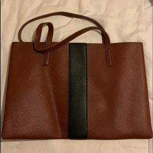 Burgundy and black bag